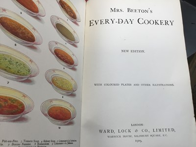 Lot 182 - Mrs Beeton's Every-day Cookery 1909 and other books