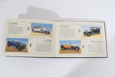 Lot 161 - Trade cards - Rolls Royce 1986 Two original albums of 25 each Rolls Royce Cars A and Bentley Cars A.