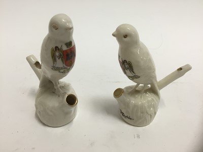 Lot 270 - Rare Arcadian China bird whistle, another similar