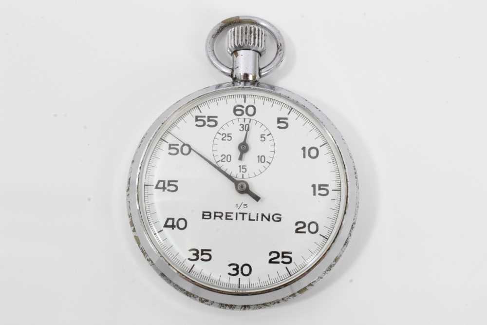 Lot 556 - Breitling Stopwatch in Chromium plated case