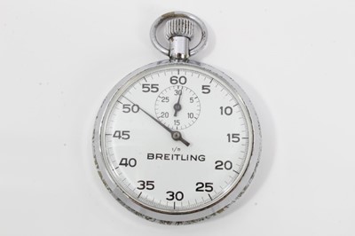 Lot 556 - Breitling Stopwatch in Chromium plated case
