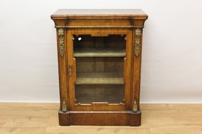 Lot 1479 - Victorian walnut pier cabinet