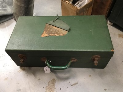 Lot 199 - Stylish 1930s picnic set with green Bakelite and nickel plated fittings and 1950s Brexton picnic set (2)