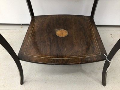 Lot 116 - Edwardian rosewood drop leaf side table