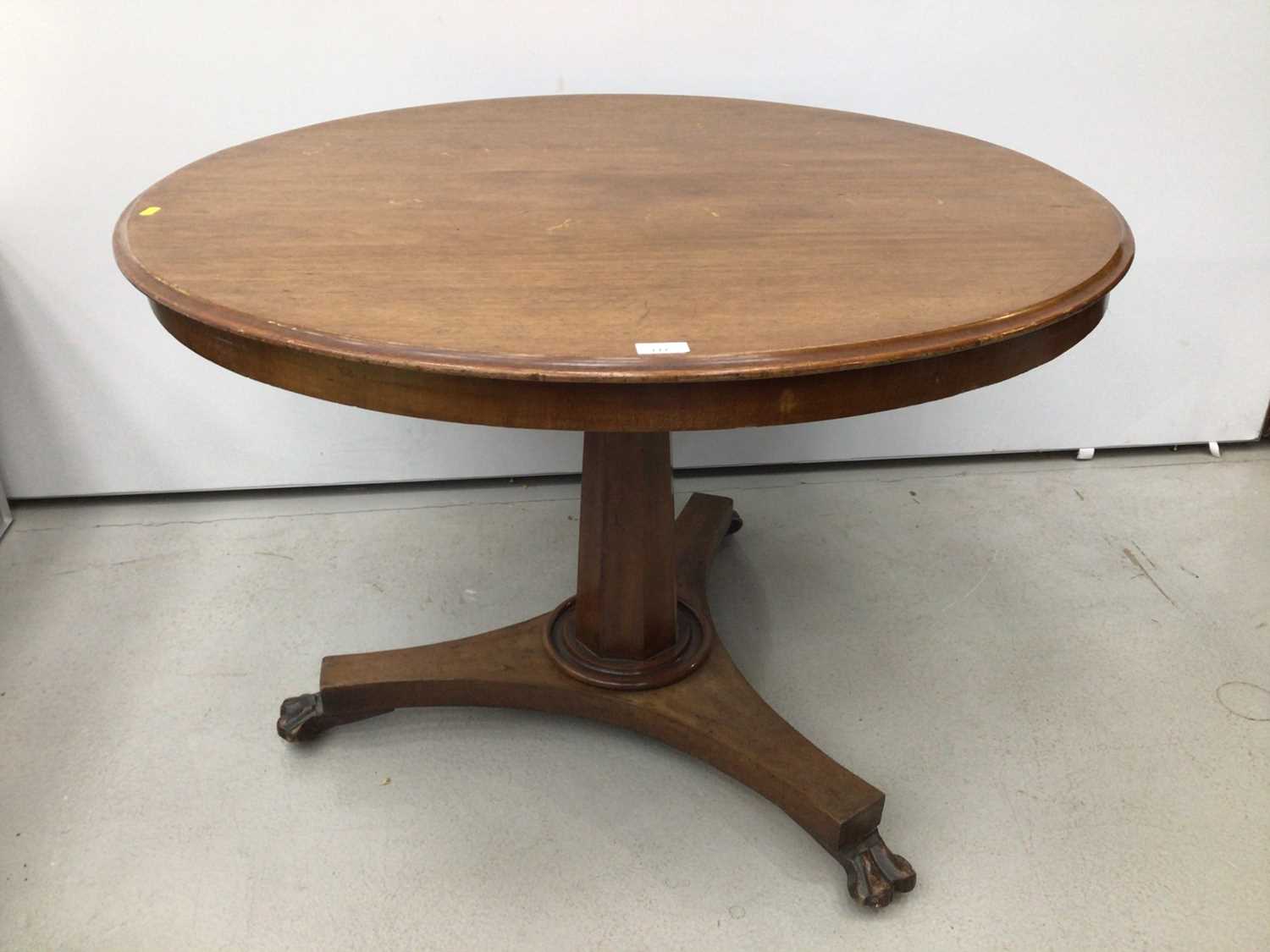 Lot 110 - Victorian mahogany circular breakfast table