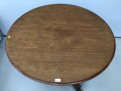 Lot 117 - Victorian mahogany circular breakfast table