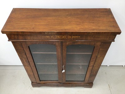 Lot 123 - Victorian walnut pier cabinet