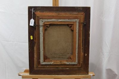 Lot 1246 - C. E. Stewart, a late 19th century oil on canvas of Captain William Stewart (1798-1857), Royal Artillery, signed and inscribed verso, in gilt frame, 29 x 23cm