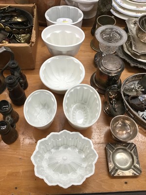 Lot 308 - Group of six white ceramic jelly moulds