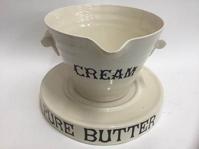 Lot 302 - Victorian style dairy pale and stand