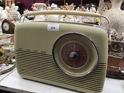 Lot 214 - 1960s Bush portable radio