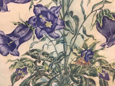 Lot 195 - Joachim Dinter, watercolour, Floral, signed and dated 42