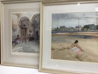 Lot 402 - William Russell Flint, pair signed colour prints