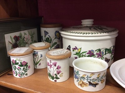 Lot 495 - Portmeirion The Botanic Garden table wares including dishes, storage jars and a tureen