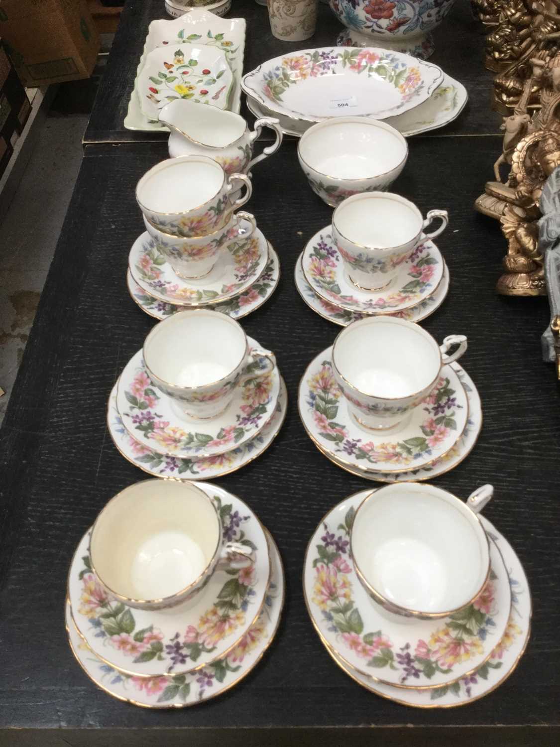 Lot 504 - Paragon 'Country Lane' six place teaset together with Royal Commorative ceramics and others