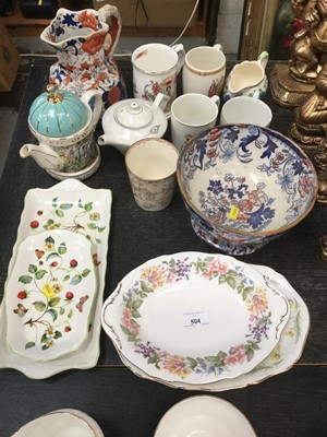 Lot 504 - Paragon 'Country Lane' six place teaset together with Royal Commorative ceramics and others