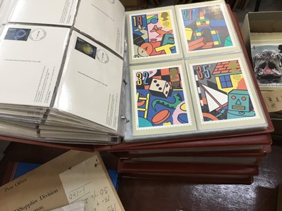 Lot 574 - Stamps - to include 10 x The Government of St. Vincent Official Progressive Proof sets, books of stamps, albums of PHQ cards, sheets of stamps and ephemera