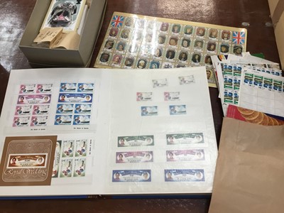 Lot 574 - Stamps - to include 10 x The Government of St. Vincent Official Progressive Proof sets, books of stamps, albums of PHQ cards, sheets of stamps and ephemera