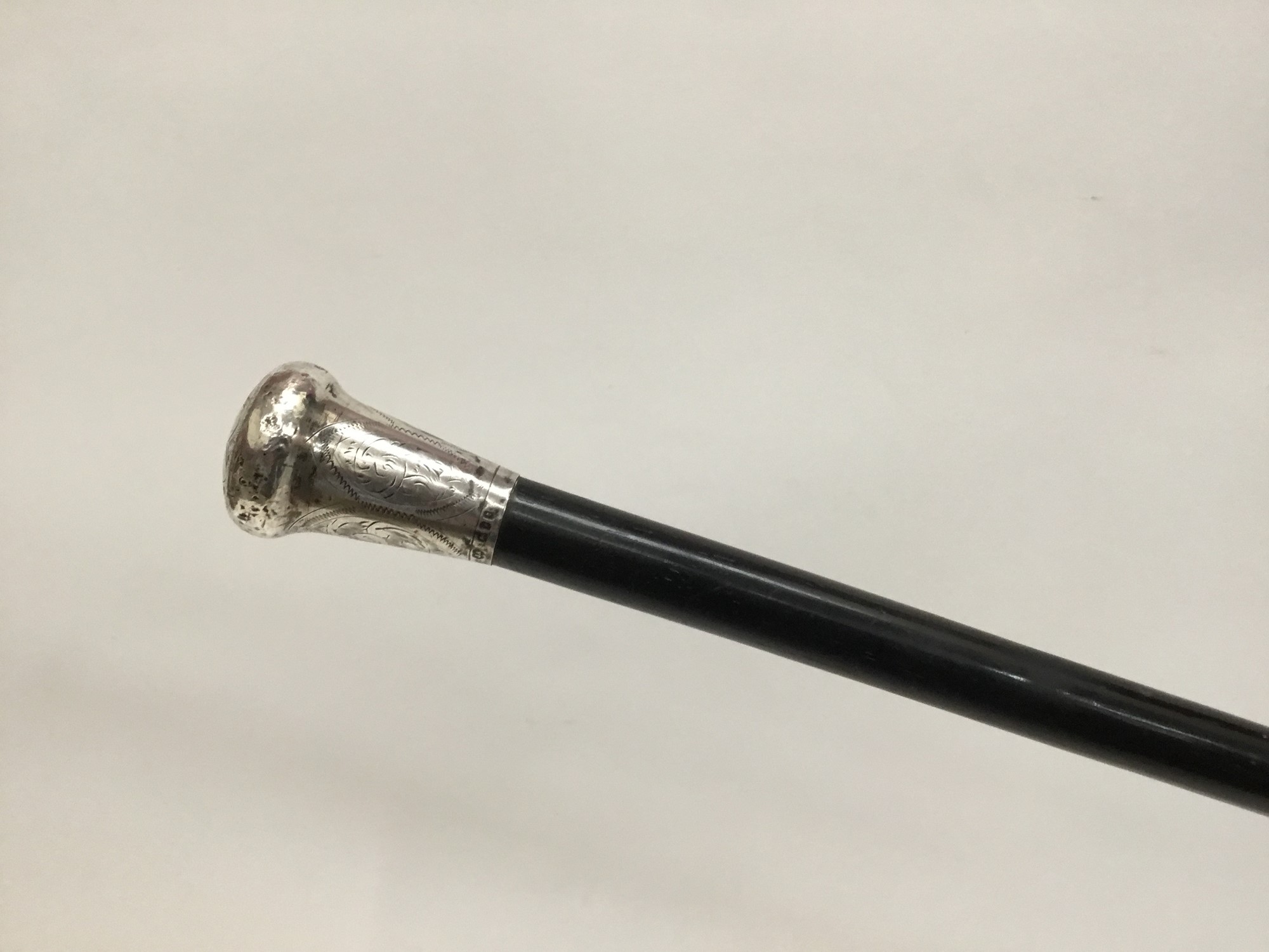Lot 580 - Silver topped cane