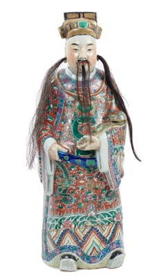 Lot 161 - Large Chinese porcelain figure