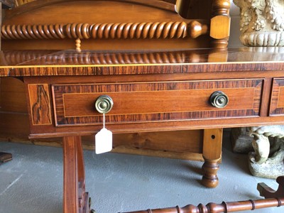 Lot 17 - Good quality George III style mahogany and coromandel sofa table by Redman & Hales of Hatfield Peveral