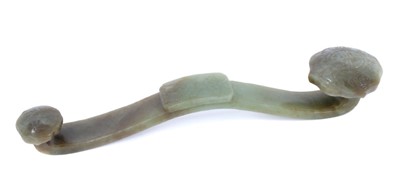 Lot 813 - Chinese carved jade Ruyi sceptre