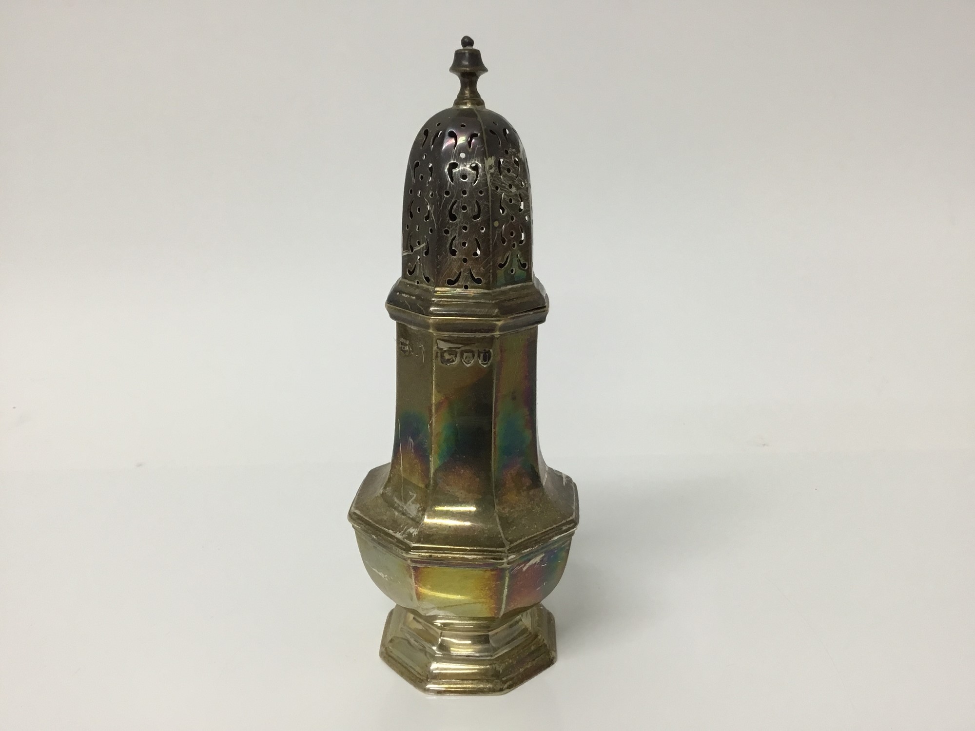 Lot 552 Late Victorian silver sugar shaker of