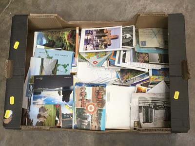 Lot 535 - One box containing a large box of assorted postcards