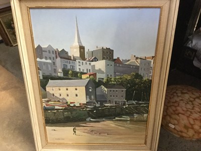 Lot 545 - E.G. Ramsdale oil on board of a coastal view, together with a large quantity of oils and watercolours by the same artist