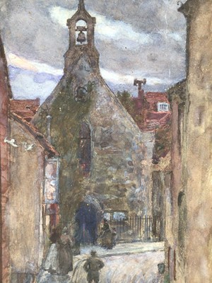 Lot 122 - William Rainey (1852-1936), watercolour, street scene