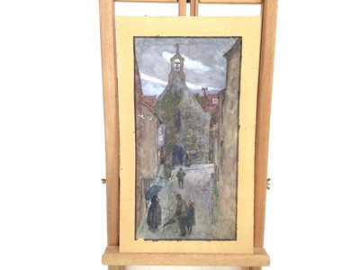 Lot 122 - William Rainey (1852-1936), watercolour, street scene