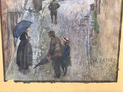 Lot 122 - William Rainey (1852-1936), watercolour, street scene