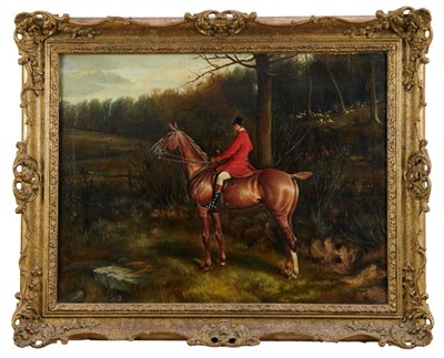 Lot 1011 - John Alfred Wheeler huntsman oil on canvas