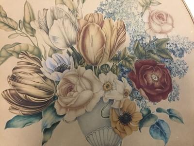 Lot 659 - Victorian botanical watercolour and two Graham Rust limited edition flower prints