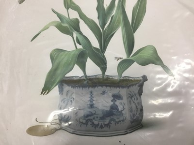 Lot 659 - Victorian botanical watercolour and two Graham Rust limited edition flower prints