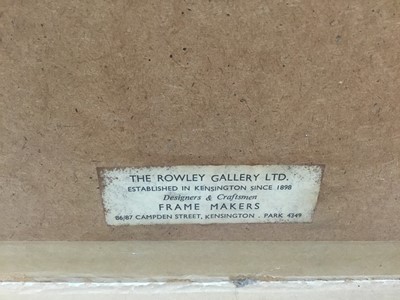 Lot 97 - Modern British mixed media, Rowley Gallery