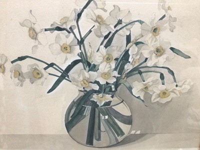 Lot 69 - Margaret Clakin James (1895-1985), vase of flowers, signed and dated '33
