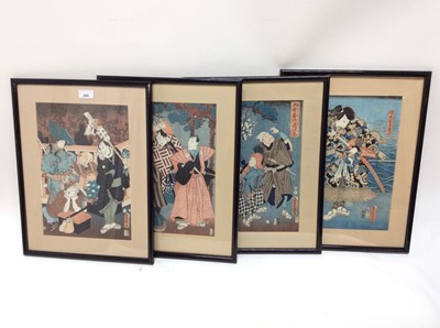 Lot 280 - Four Japanese woodblocks