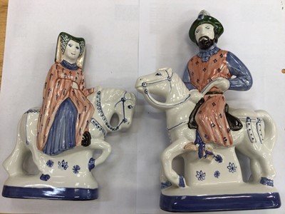 Lot 634 - Six Rye Pottery 'The Canterbury Tales' figures