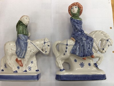 Lot 634 - Six Rye Pottery 'The Canterbury Tales' figures