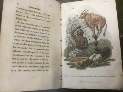 Lot 1728 - Frederic Shobert, The World in Miniature, Hindoostan volumes 5 and 6 (Two volumes bound as one). Around 1820 with colour engravings by R Ackerman