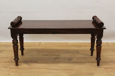 Lot 1371 - Victorian style mahogany window seat