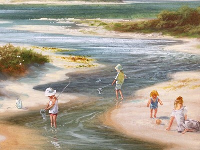 Lot 266 - Andrew Grant Kurtis (contemporary) oil on canvas, landscape