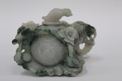 Lot 825 - Chinese carved soapstone vessel