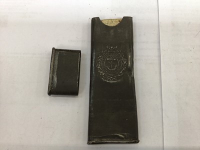 Lot 727 - Late Victorian naval papers contained in original tin