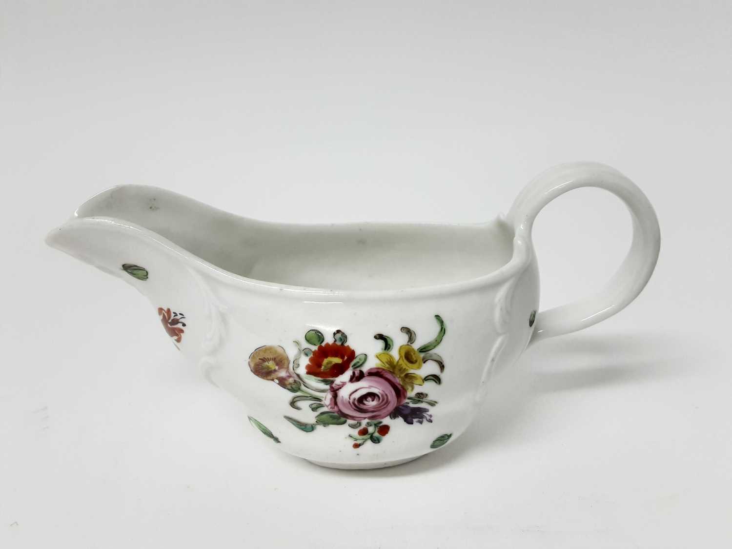 Lot 213 - A Bristol sauceboat, circa 1775