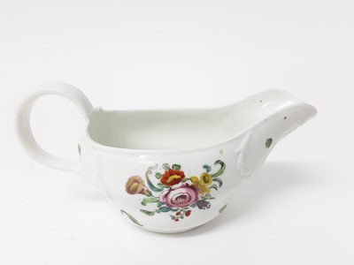 Lot 213 - A Bristol sauceboat, circa 1775