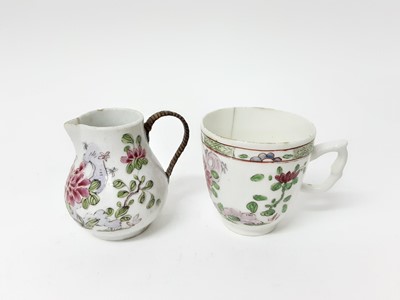 Lot 380 - An early Bow coffee can plus Bow jug