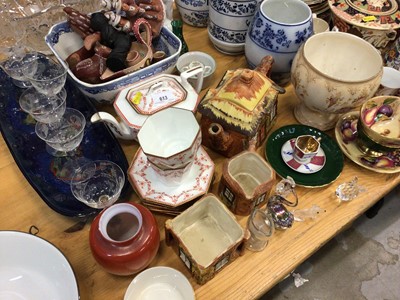 Lot 613 - Sundry items, including ceramics, glassware, Wedgwood teaware, etc