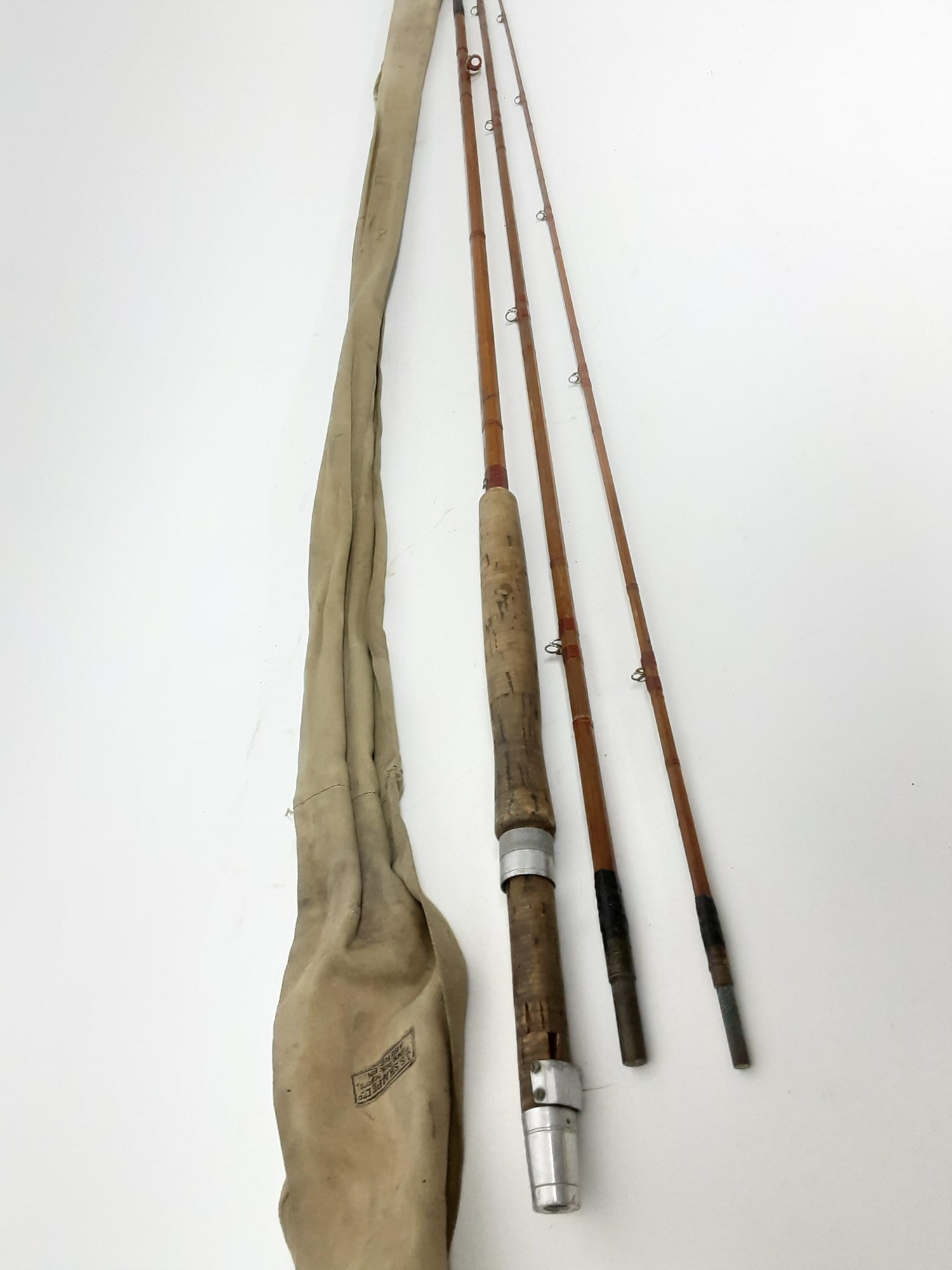 Lot 2739 - Collection of seven vintage fishing rods